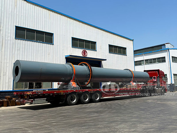 1.5x17.5m petroleum coke dryer shipped to Gansu