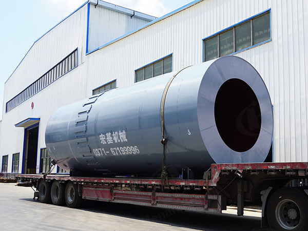 Φ3.2m zinc oxide rotary kiln shipped to Jiyuan